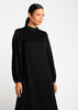 Balloon Sleeve Abaya Black