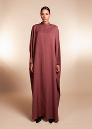 Batwing Abaya Pink Coffee