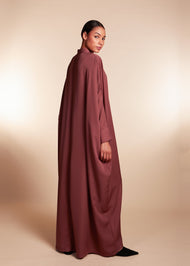 Batwing Abaya Pink Coffee