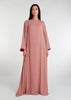 Bell Sleeve Abaya Pink - Final Sale