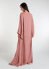 Bell Sleeve Abaya Pink - Final Sale