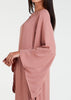 Bell Sleeve Abaya Pink - Final Sale