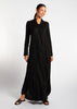 Black Linen Abaya