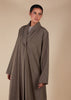 Blazer Neck Abaya Quartz - Final Sale