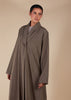 Blazer Neck Abaya Quartz - Final Sale