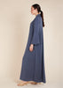 Blue Collared Abaya - Final Sale