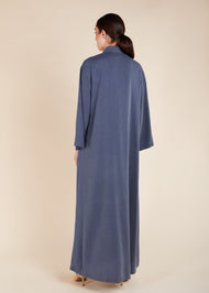Blue Collared Abaya - Final Sale