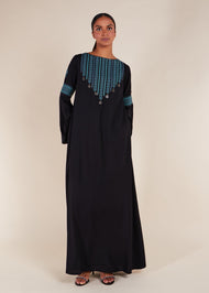 Blue Heriz Abaya