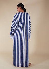 Blue Stripe Kaftan- Final Sale