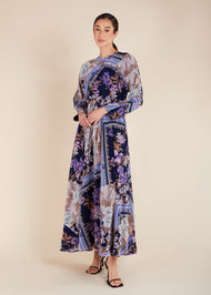 Botanical Blue Maxi - Final Sale