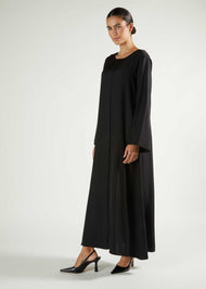 Box Pleat Abaya Black - Final Sale