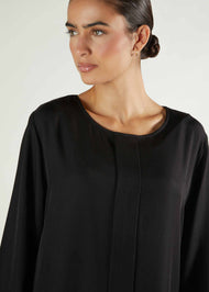 Box Pleat Abaya Black - Final Sale