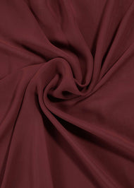 Burgundy Chiffon Hijab