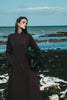 Sienna Asymmetric Coat Chocolate Plum