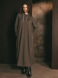 Hoody Abaya Grey