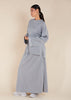 Casual Skirt and Top Co-Ord Grey - Final Sale