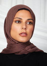 Chocolate Wool Modal Hijab