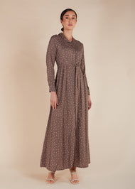 Coffee Polka Maxi - Final Sale