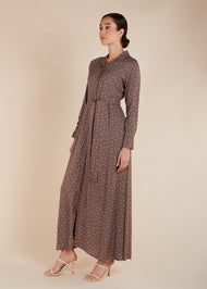 Coffee Polka Maxi - Final Sale