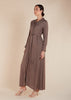 Coffee Polka Maxi - Final Sale