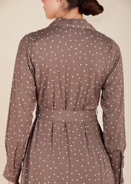 Coffee Polka Maxi - Final Sale