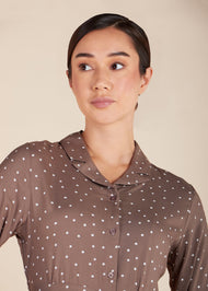 Coffee Polka Maxi - Final Sale
