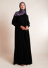 Collared V Neck Abaya