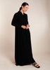 Collared V Neck Abaya