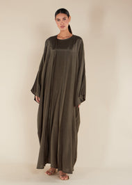 Raw Henna Open Abaya - Final Sale