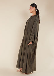 Raw Henna Open Abaya - Final Sale