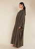 Raw Henna Open Abaya - Final Sale