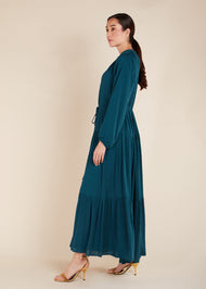 Dark Green Tiered Maxi - Final Sale
