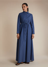 Cotton Maxi Denim Blue