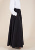 Cotton Poplin Skirt Black
