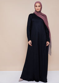 Crochet Flare Abaya Black | Abayas | Aab Modest Wear