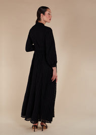 Crochet Lace Maxi Black - Final Sale