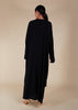 Crossover Abaya Black