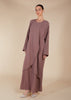 Crossover Abaya Nude - Final Sale