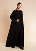 Long Fleece Cardy Black - Final Sale