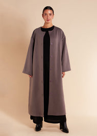 Modest Length Coat Grey