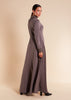 Seam Flared Abaya Grey - Final Sale