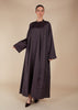 Open Seam Abaya Set Mauve