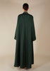 Open Seam Abaya Set Olive