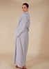 Cool Grey Drawstring Maxi - Final Sale