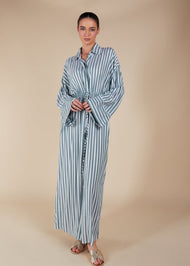 Bold Sage Drawstring Maxi - Final Sale
