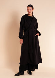 Mid Length Coat Black - Final Sale