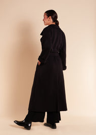 Mid Length Coat Black - Final Sale