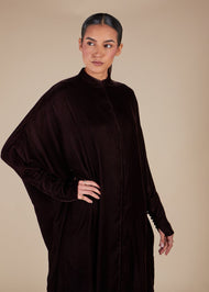 Haiza Abaya Dark Brown - Final Sale