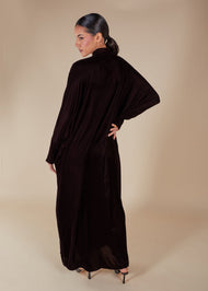 Haiza Abaya Dark Brown - Final Sale
