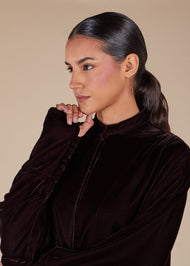 Haiza Abaya Dark Brown - Final Sale